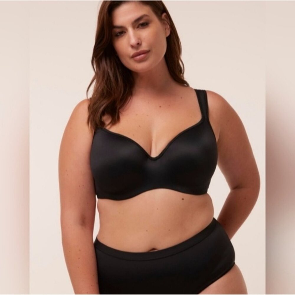 Penningtons TiVoglio Black Contour Underwire T-Shirt Bra Lingerie 42DD New